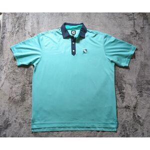FJ Footjoy Short Sleeve Polo Shirt Men's Size XL Green